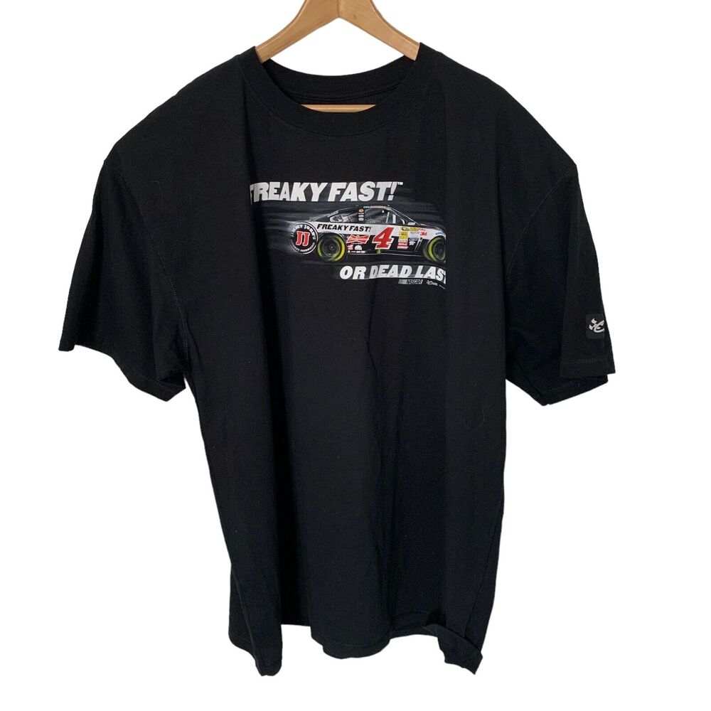 NEW #4 NASCAR Chase Authentics Mens Licensed Black T-Shirt Size 2X Freaky Fast